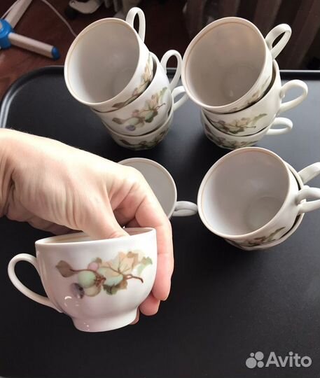 Сервиз чайный/кофейный новый, фарфор