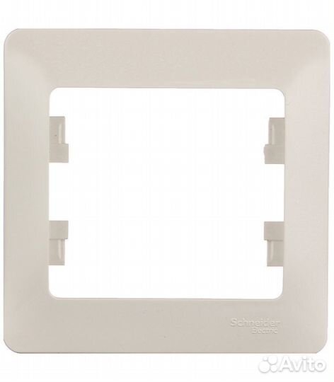 Рамка Glossa GSL000201 oдноместная универсальная б