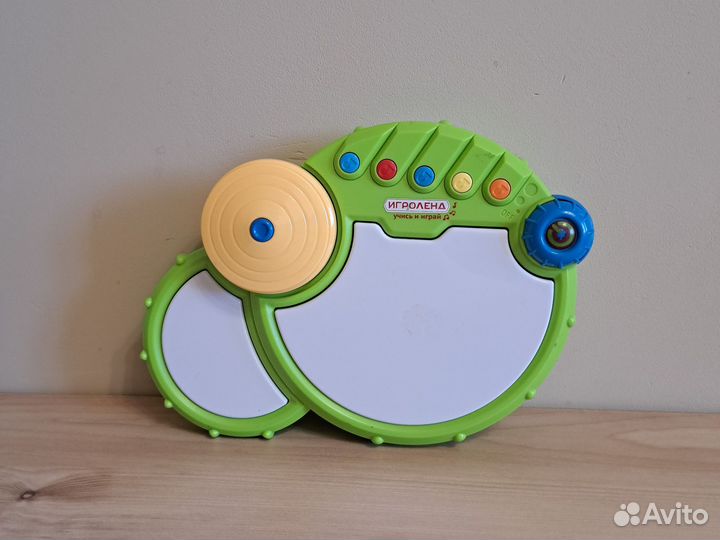 Развивающая игрушка, музыкальный барабан, 1+