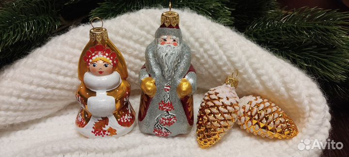 Елочные игрушки стекло