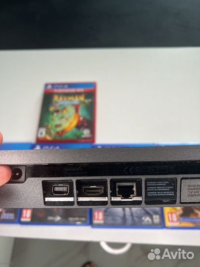 Sony PS4 slim 500gb, 5 дисков, 2 джойстика