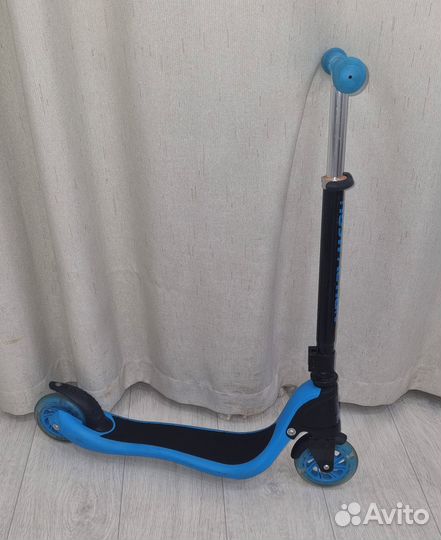 Самокат двухколёсный rush action синий детский