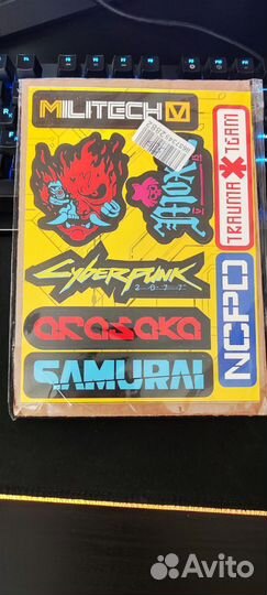Наклейки стикеры Cyberpunk 2077/ Киберпанк 2077