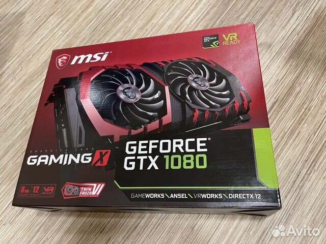 Видеокарта MSI GeForce GTX 1080 gaming X