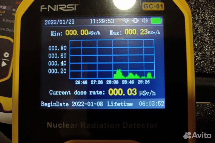 Дозиметр радиации счётчик Гейгера