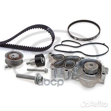 Комплект: водяной насос и ремень зубчатый audi