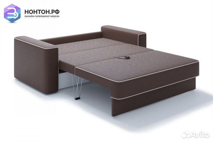 Диван еврокнижка Берген коричневый