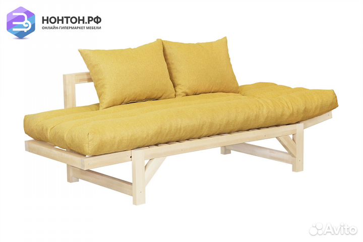 Диван кушетка Амбер-2 желтый