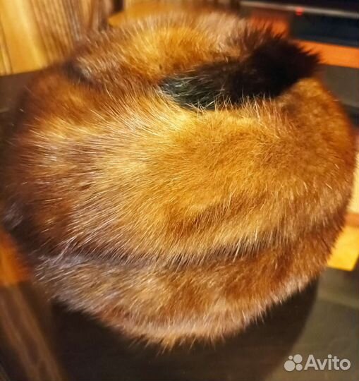 Шапки женские меховые, шляпка чёрная новая