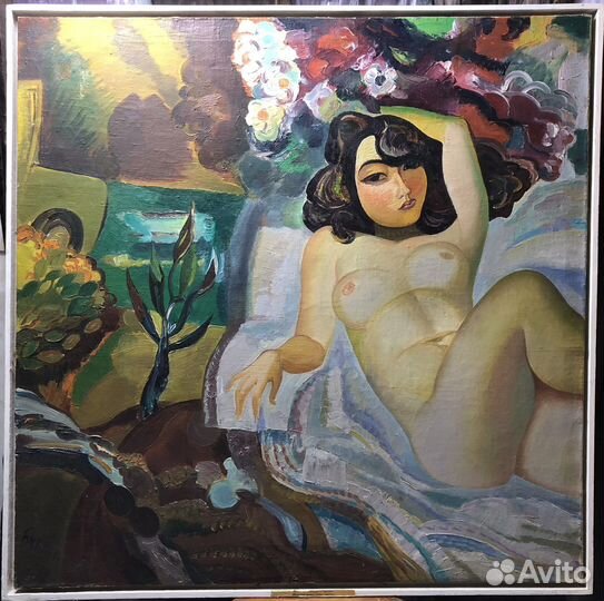 Картина Бикулов Н.З «Под луной» 1988 г