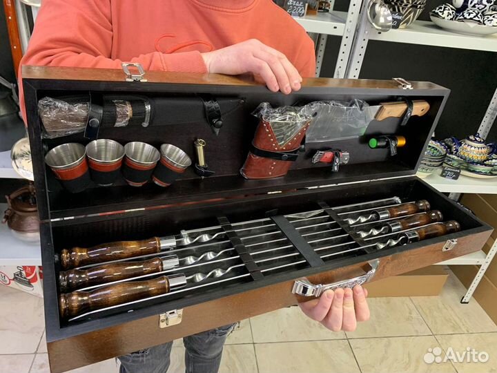 Набор шампуров в кейсе