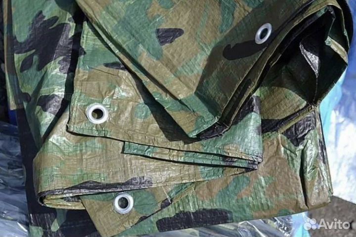 Тент камуфляжный с люверсами