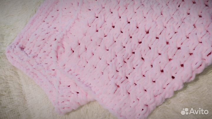 Плед детский вязаный ручная работа