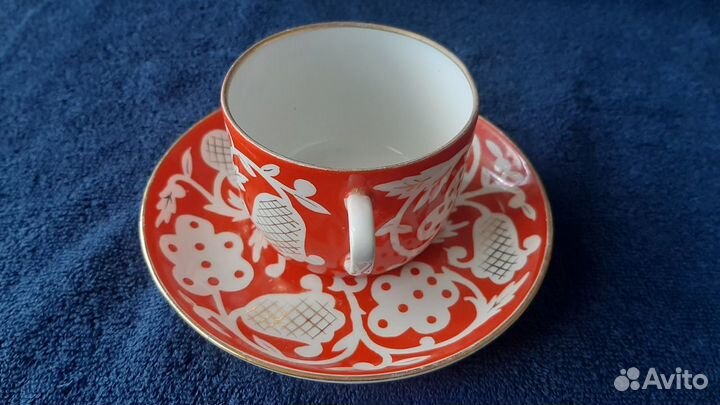 Чайная пара. Дулево. Клеймо 50-х годов. Редкость