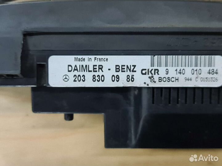 Блок управления климатом Mercedes W203