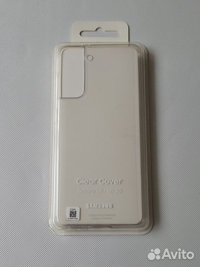 Чехол Clear Cover на Samsung S21 оригинал