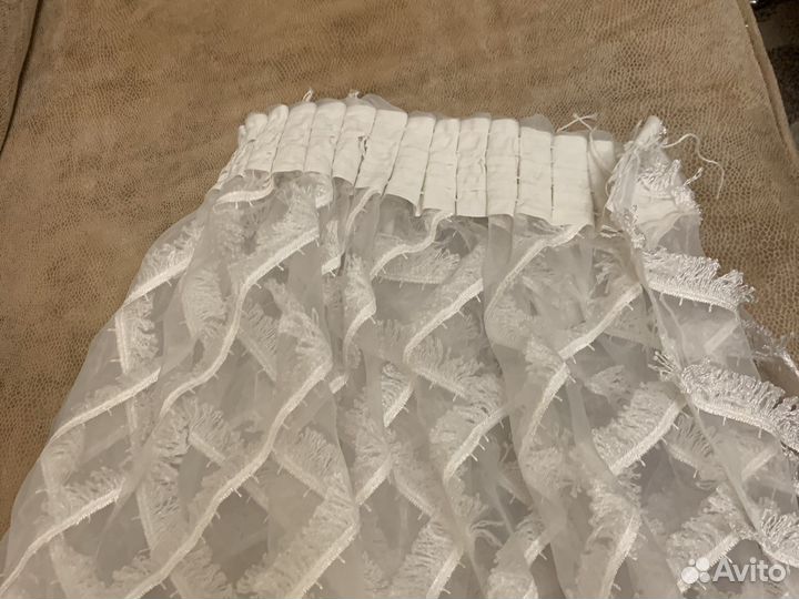 Гардина белая капрон