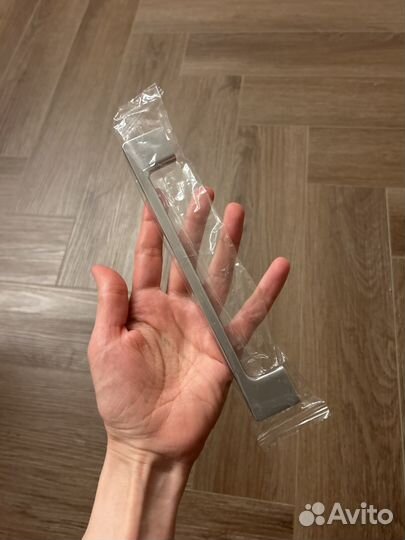 Ручка мебельная хром, матовое золото, 320, 160 мм