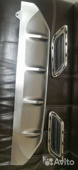 Накладки на задний бампер kia k5