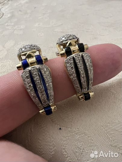 Золотая печатка 585 с бриллиантами