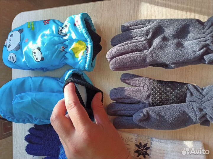 Перчатки варежки детские на 1,5-4 лет