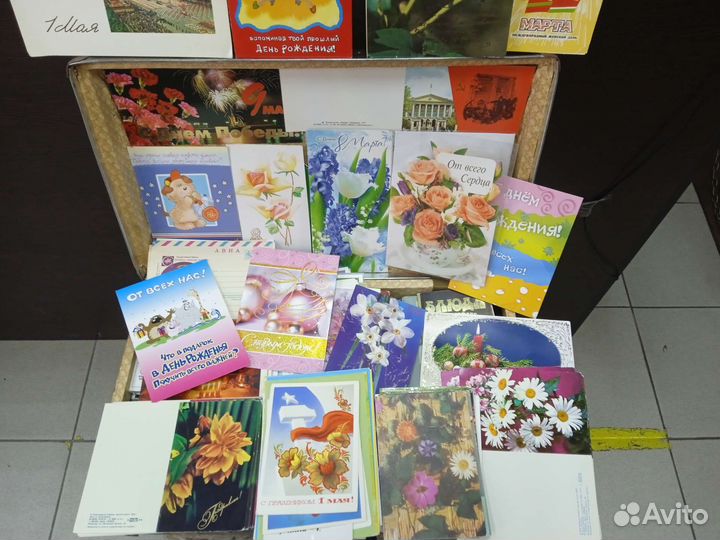 Открытки СССР целый чемодан