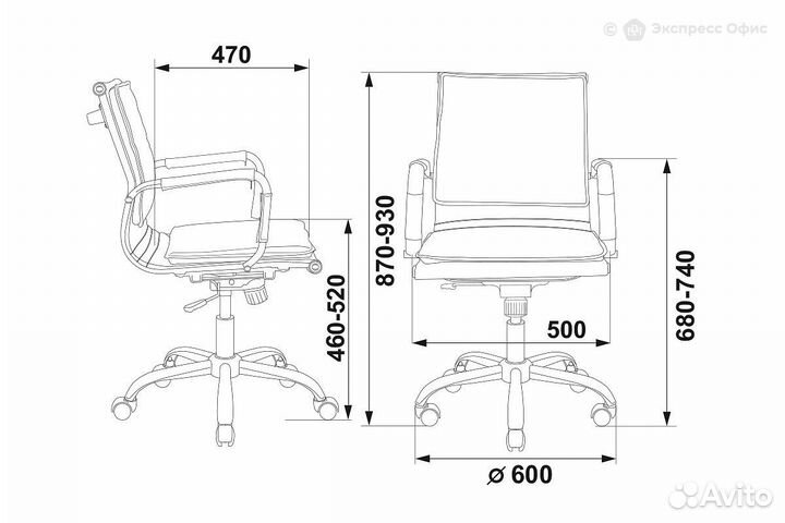 Кресло для руководителя Бюрократ CH-993-LOW/grey