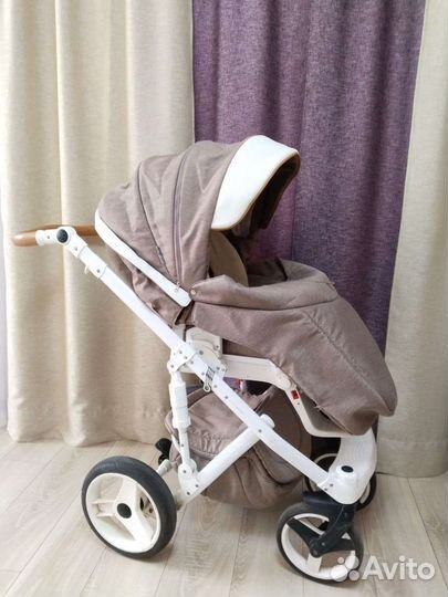 Коляска 3 в 1 Adamex Monte Carbon