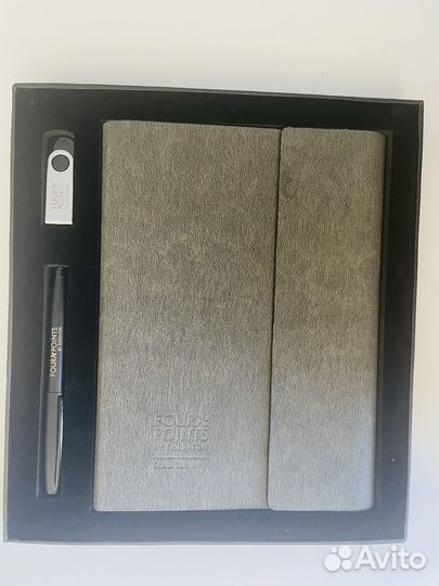 Набор ежедневник, флэшка, ручка