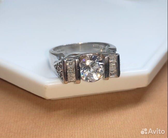 Кольцо - Фианиты - Серебро 925 - Винтаж