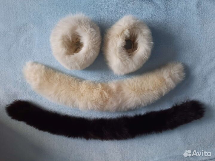 Меховой воротник песец