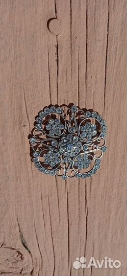 Брошь винтаж СССР,875 серебро