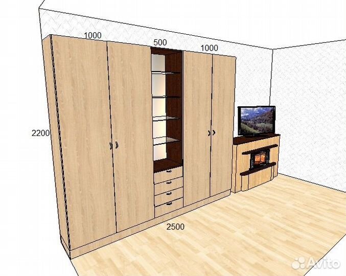 Шкаф распашной