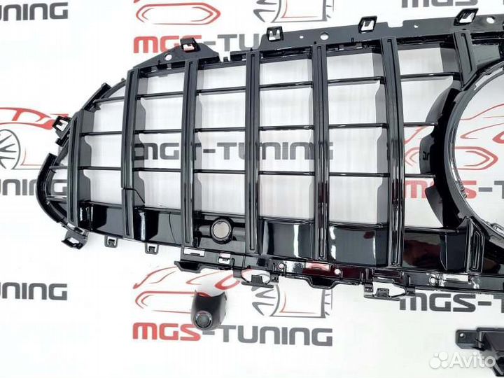Решетка на Mercedes CLS C257 GT Black (черная)