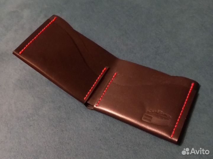 Кошелек бифолд из натуральной кожи