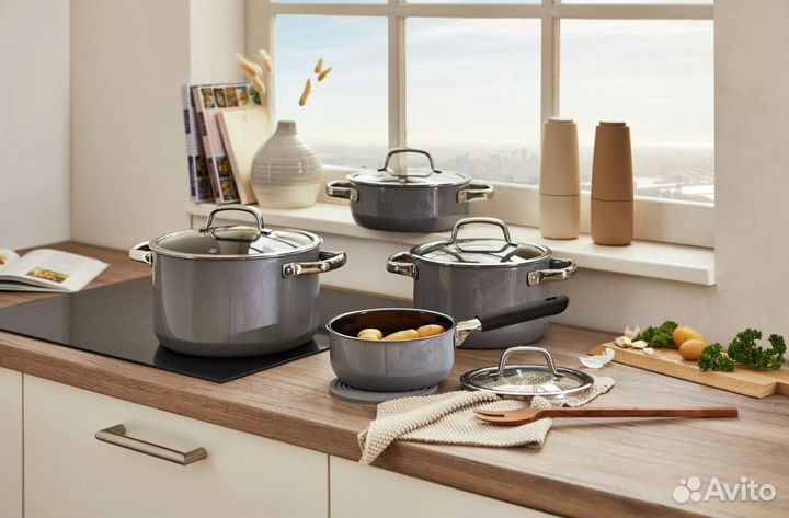 Набор кастрюль WMF FusionTec Mineral Platinum 4 пр