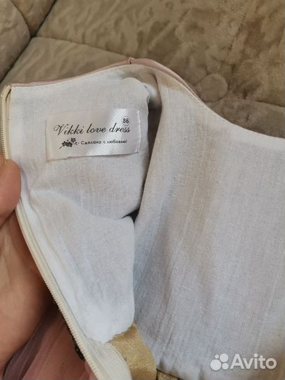 Праздничное платье для девочки 86 92