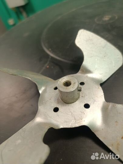 Лопасть крыльчатка алюминевая 12см