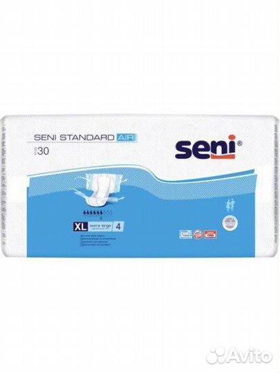 Памперсы для взрослых seni,размер 4 XL
