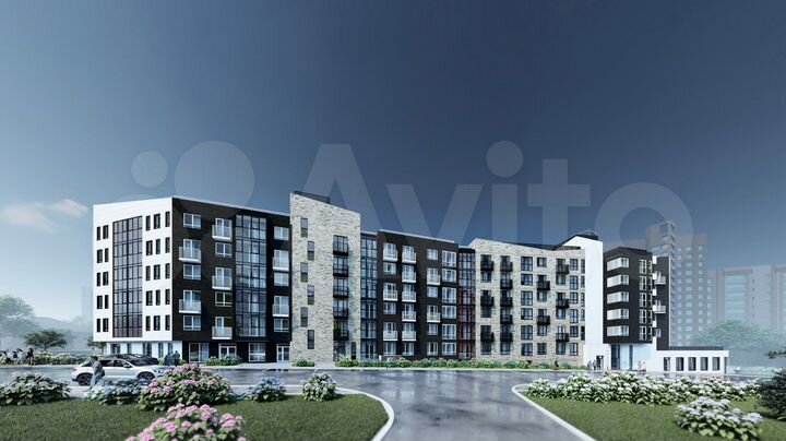 2-к. квартира, 43,4 м², 2/6 эт.