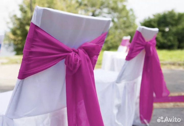 Банты на стулья Банкетные 55 шт