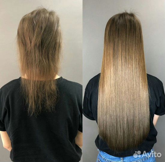 Горячее наращивание волос