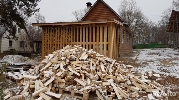 Дрова дубовые колотые