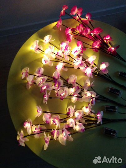 4шт Орхидеи светодиодные