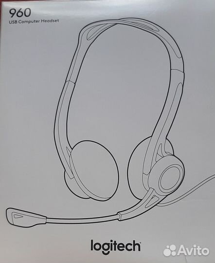Наушники logitech 960 USB computer Headset