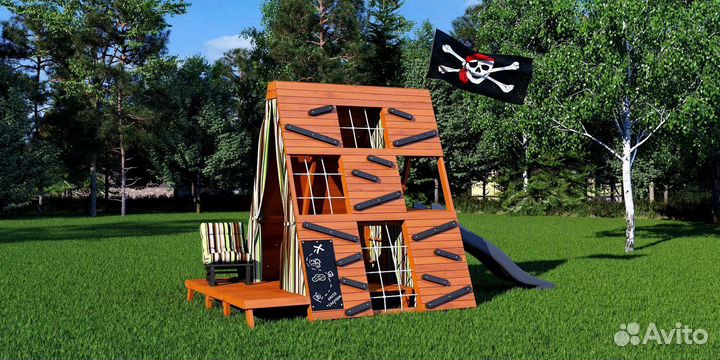 Детский уличный спортивный комплекс для дачи