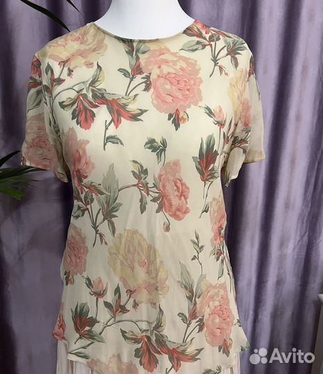 Бронь Блузка шелк Cerrutti шарф Marina Rinaldi