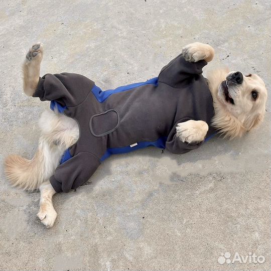 Флисовый комбенизон для крупных собак