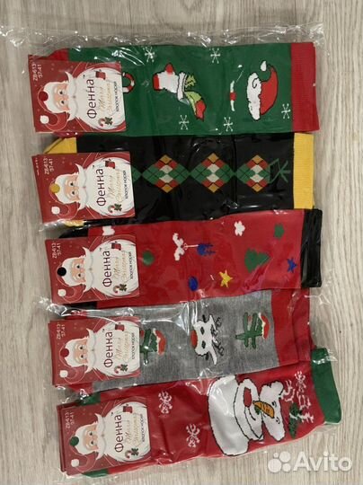Носки новогодние женские