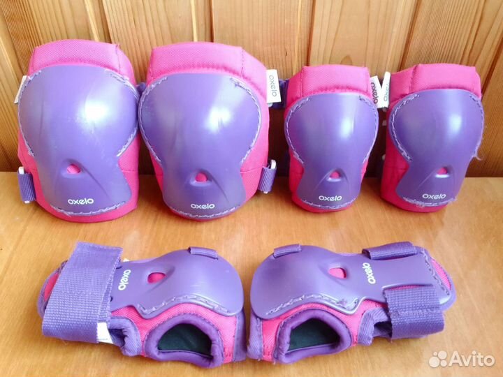 Ролики б/у в хорошем состоянии с защитой